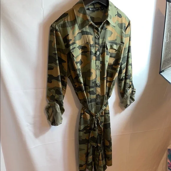 New York & Company Camouflage Romper Suit - Picture 2 of 5